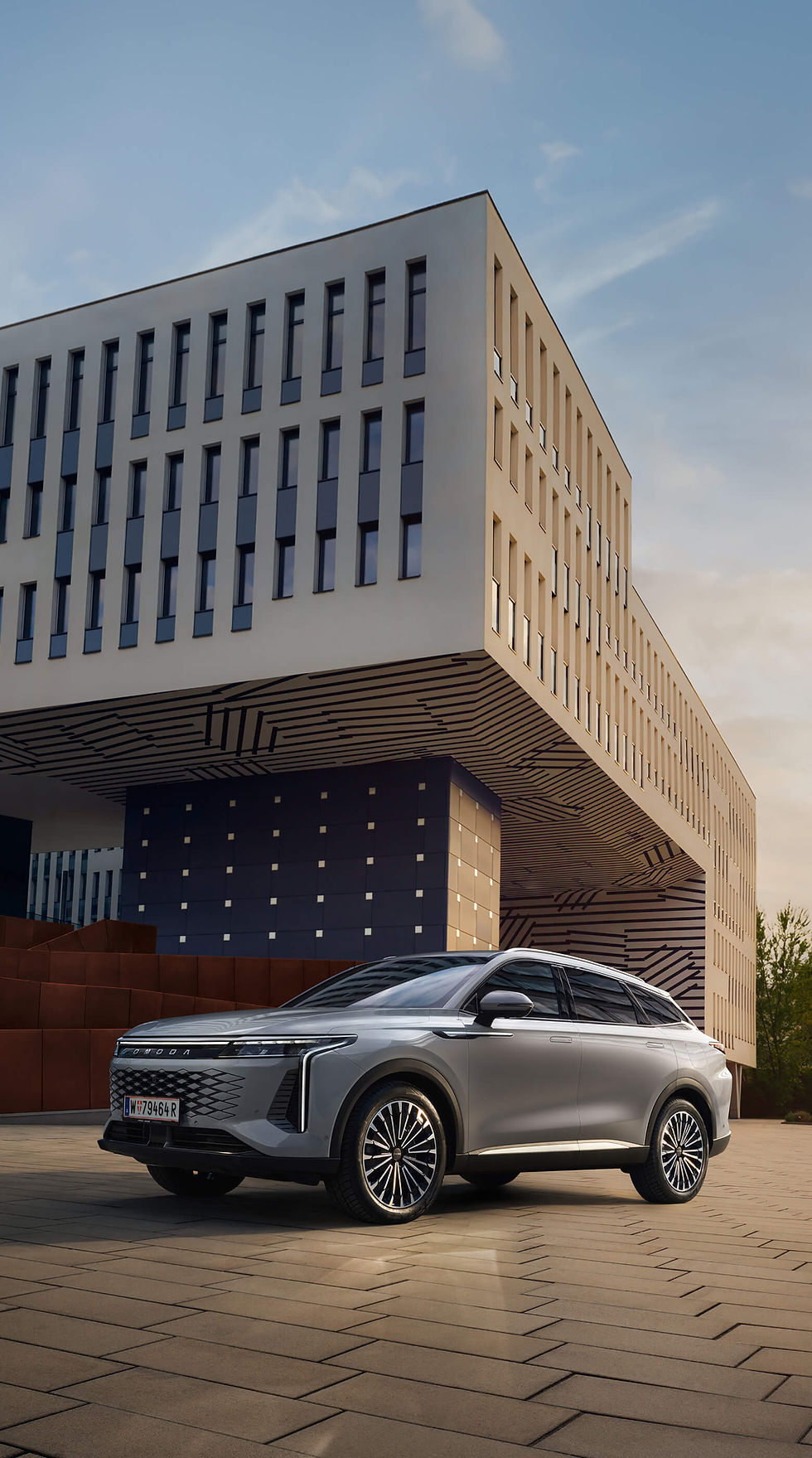 Kraftvolle Hybrid Performance, progressives Design, moderner Premium-Komfort. Serienmäßig im neuen Omoda 9.