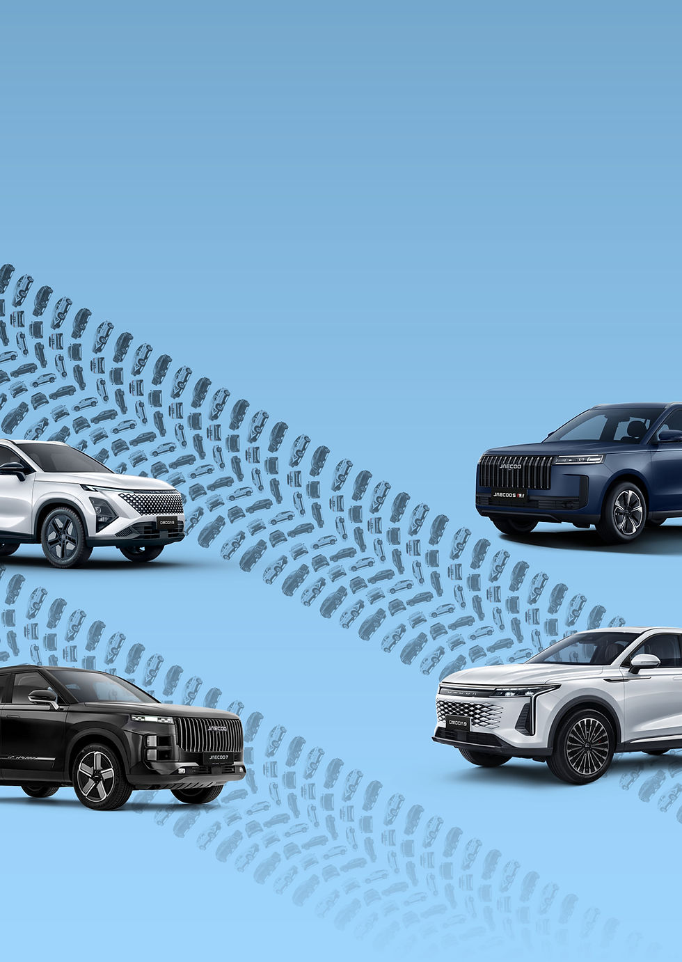 Vier Bridgestone Winterkompletträder mit Alufelgen inklusive beim Kauf eines OMODA | JAECOO Modells