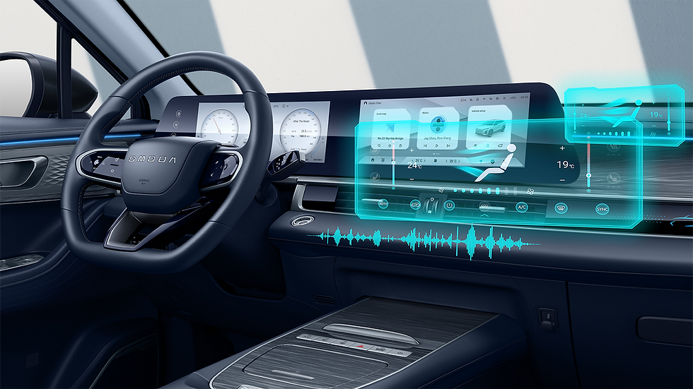 Aktive Sprachsteuerung im Fahrzeug-Cockpit für die intuitive Bedienung von Navigation und Kommunikation per Sprachbefehl im Omoda 5