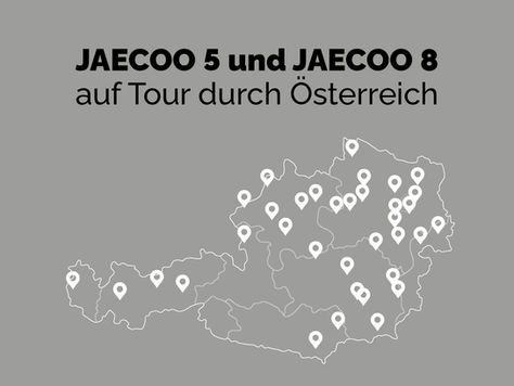 JAECOO 5 und JAECOO 8 neue SUVs auf Tour durch Österreich. Hier finden Sie alle Standorte der JAECOO Händlertour